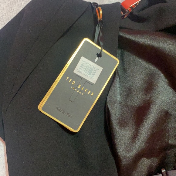 Ted Baker Pleated Petal Cape Dress - Picture 6 of 8